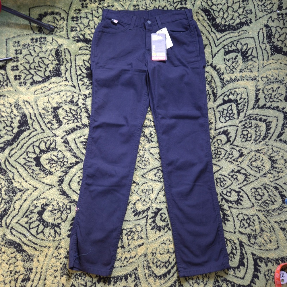 Carhartt Pants Women 6 Navy NEW Rugged Flex FR Flame Resistant 102689-410